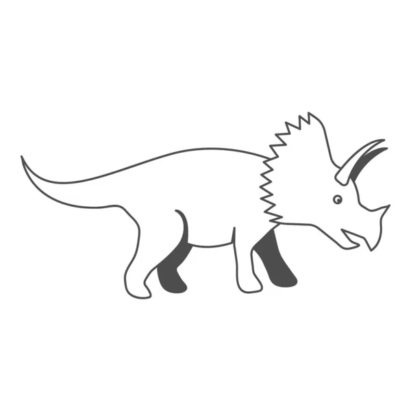 Questo Design Degli Elementi Vettoriali Dei Dinosauri — Vettoriale Stock