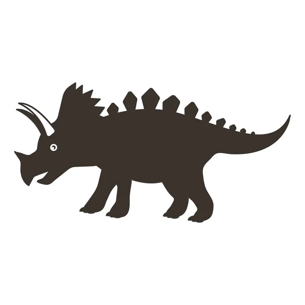 Detta Dinosaurie Vektor Element Design — Stock vektor