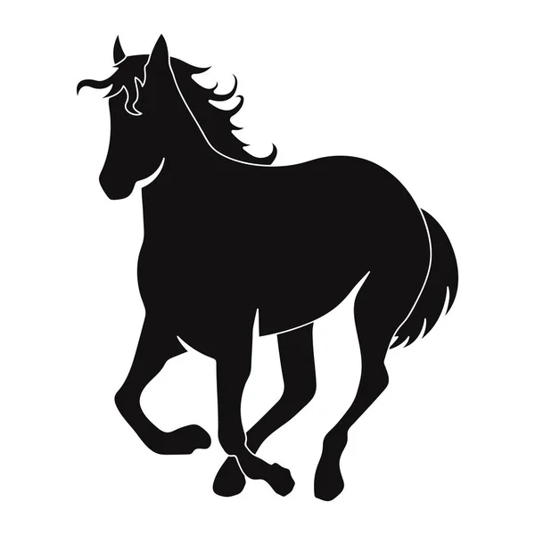 Konstrukce Vektorového Prvku Koně — Stockový vektor