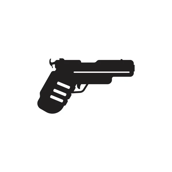 Est Plat Unique Élément Vecteur Pistolet — Image vectorielle