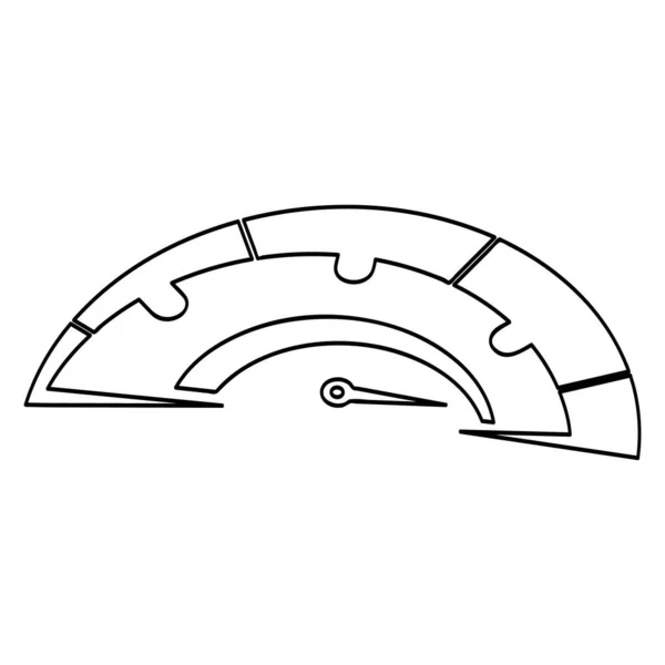 Esto Ilustración Del Vector Del Logotipo Del Velocímetro — Vector de stock