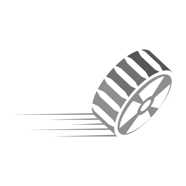 Este Diseño Ilustración Vectores Logotipo Rueda — Vector de stock