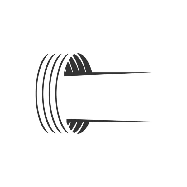 Ini Adalah Desain Gambar Vektor Logo Roda - Stok Vektor