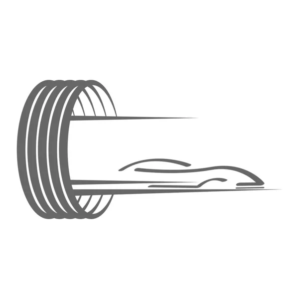 Este Projeto Ilustração Vetor Logotipo Roda —  Vetores de Stock