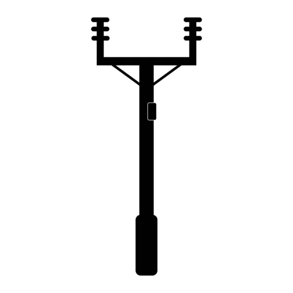 Ini Adalah Desain Gambar Logo Vektor Power Pole - Stok Vektor