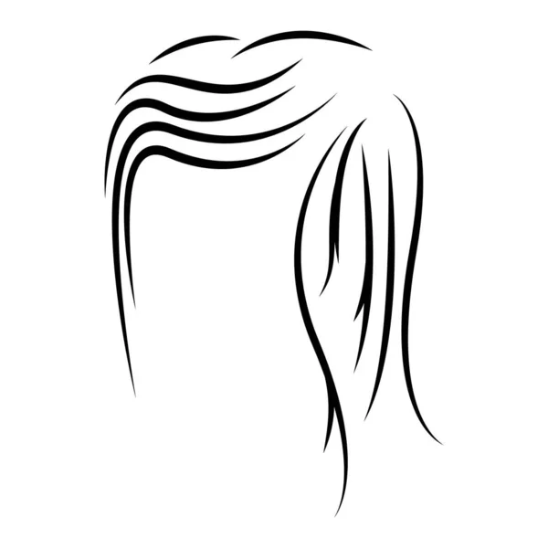Унікальний Логотип Волосся Векторний Дизайн Ілюстрації — стоковий вектор
