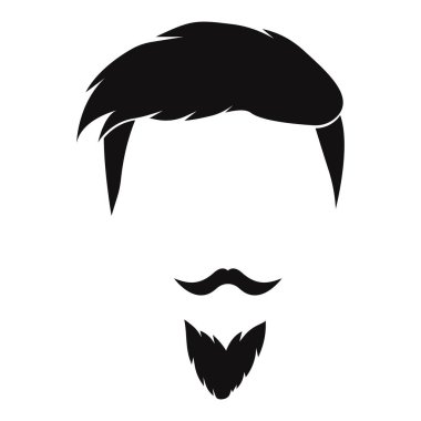 Bu saç logosu vektör illüstrasyon tasarımının eşsizidir.