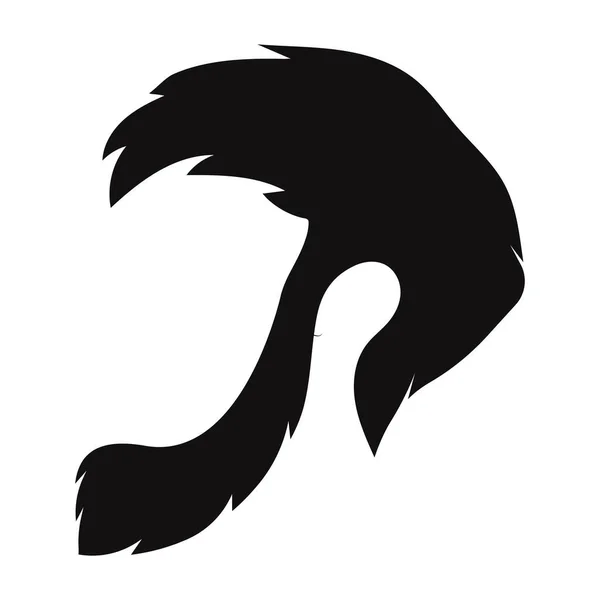 Unique Hair Logo Vector Illustration Design — Stock Vector
