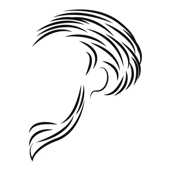 Saç Logosu Vektör Illüstrasyon Tasarımının Eşsizidir — Stok Vektör