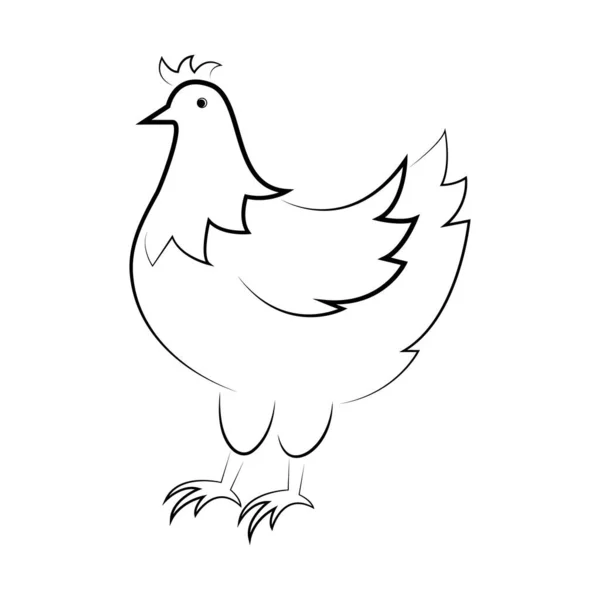 Chicken Logo Vector Illustration Design — Stock Vector