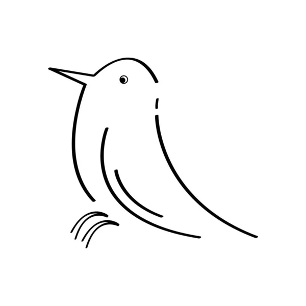 Toto Návrh Vektoru Loga Ptáka — Stockový vektor
