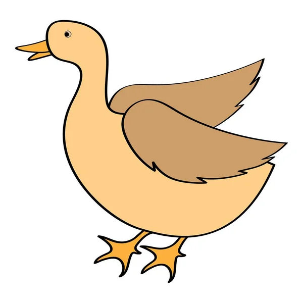 Esto Diseño Ilustración Vector Logotipo Pato — Vector de stock