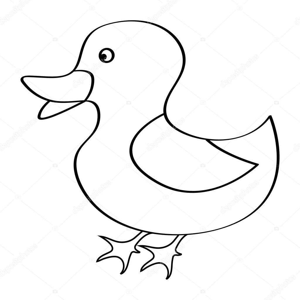 This is duck logo vector illustration design