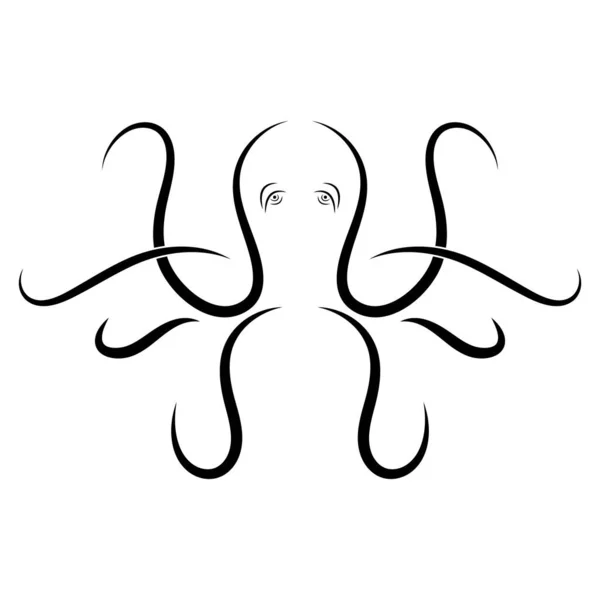 Octopus Logo Vector Illustration Design — Stock Vector