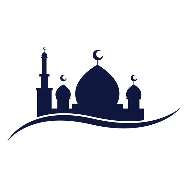Questo Design Vettoriale Logo Della Moschea — Vettoriale Stock
