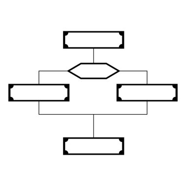 Bu organizasyon yapı vektör tasarımı