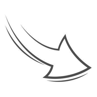 Bu ok vektör elementi çizimi