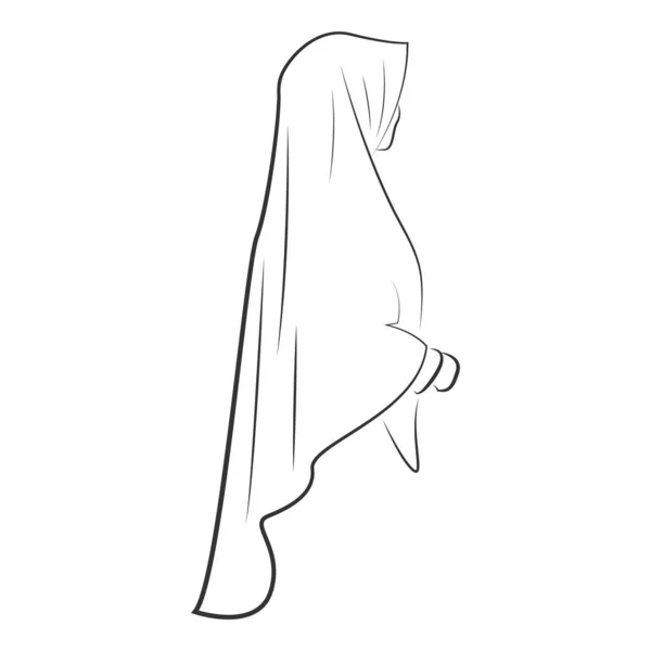 Este Design Ilustração Elemento Vetorial Hijab — Vetor de Stock