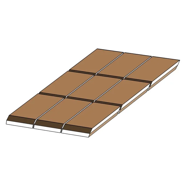 Schokolade Vektor Illustration Design — Stockvektor