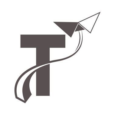 Bu harf logo vektör illüstrasyon tasarımı