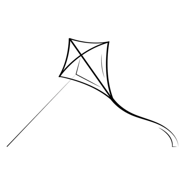 Αυτό Είναι Kite Διανυσματικό Στοιχείο Εικονογράφηση Σχεδιασμού — Διανυσματικό Αρχείο