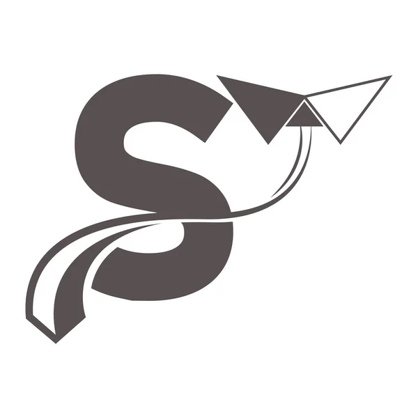 Este Projeto Ilustração Vetor Logotipo Letra — Vetor de Stock