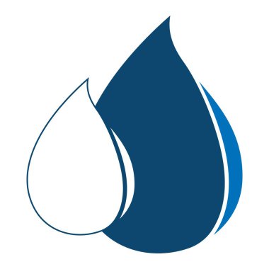 Bu su logosu vektör tasarımı.