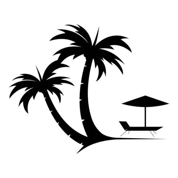 これはビーチベクトルのデザインです — ストックベクタ