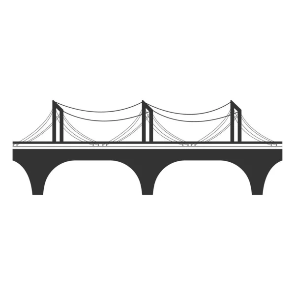 Esta Ilustración Diseño Elementos Vectoriales Puente — Vector de stock
