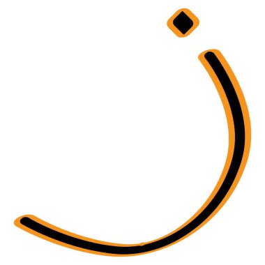 Bu Arapça harf vektör çizimi tasarımı