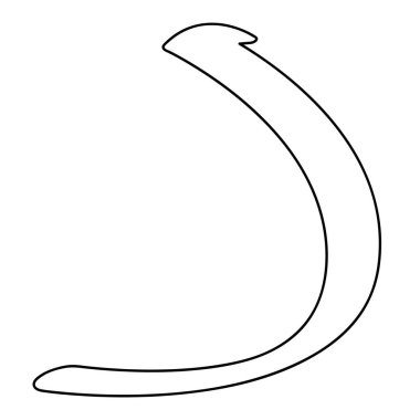 Bu Arapça harf vektör çizimi tasarımı