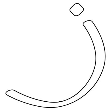 Bu Arapça harf vektör çizimi tasarımı