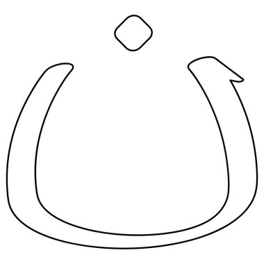 Bu Arapça harf vektör çizimi tasarımı