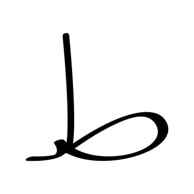 Bu Arapça harf vektör çizimi