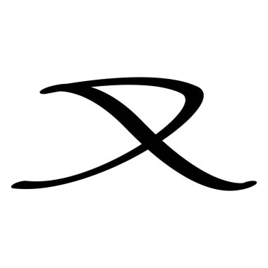 Bu Arapça harf vektör çizimi