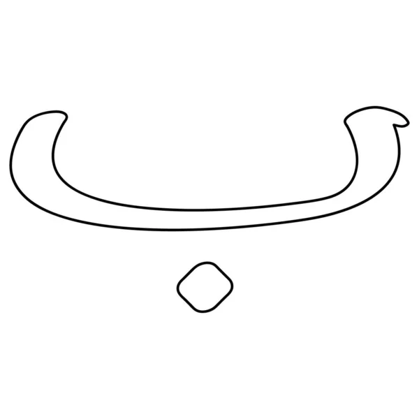 이것은 Arabic Letter Vector Illustration Design 입니다 — 스톡 벡터
