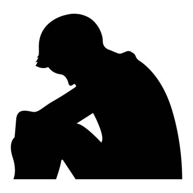 depresyon simgesi vektör illüstrasyon tasarımı