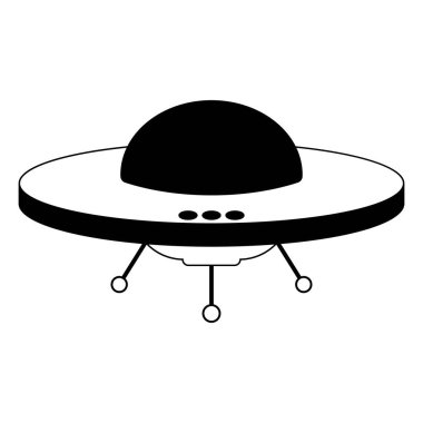 UFO uzay vektör resimleme tasarımı