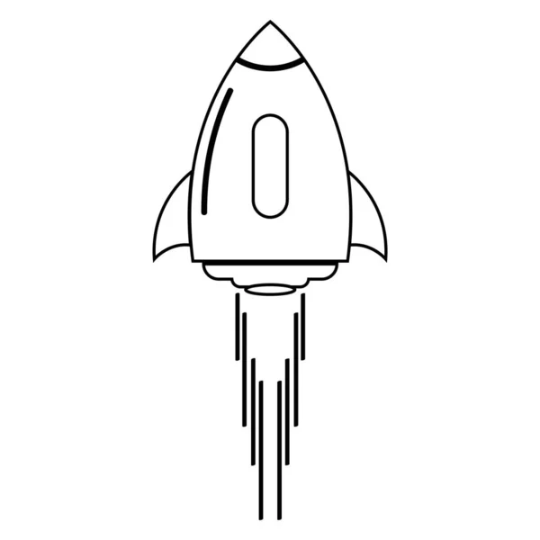 Cohete Vector Icono Ilustración Diseño — Archivo Imágenes Vectoriales