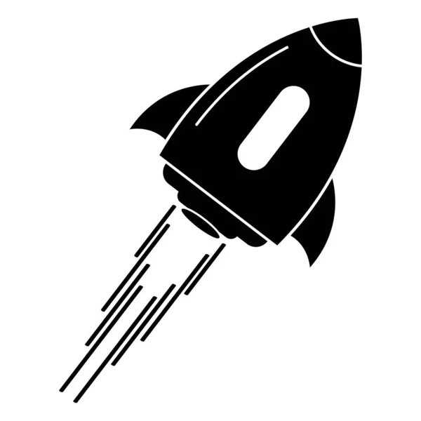 Rocket Vector Icon Illustration Design — Stock Vector