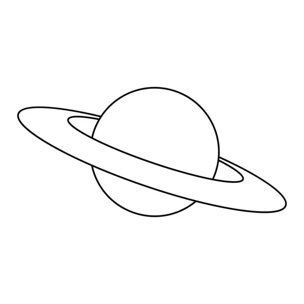 Uoter Uzay Simgesi Vektör Çizimi Tasarımı — Stok Vektör