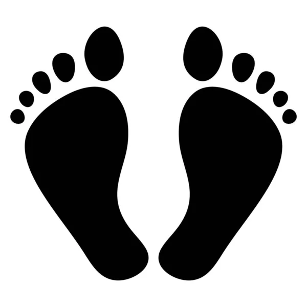 ayak izi ikonu vektör illüstrasyon tasarımı