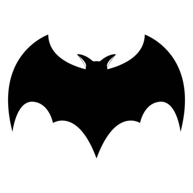 Bu yarasa simgesi vektör çizimi tasarımı