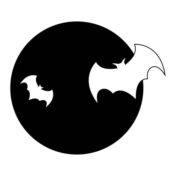Dit Bat Icoon Vector Illustratie Ontwerp — Stockvector