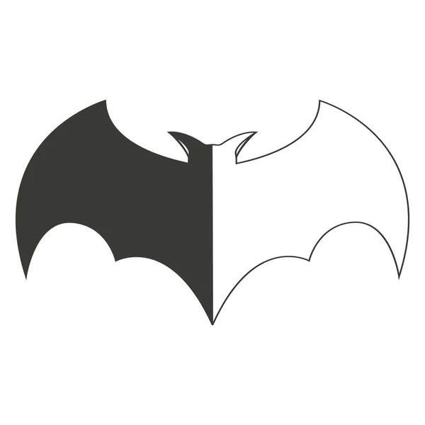 Bat Icon Vector Illustration Design — Stock Vector