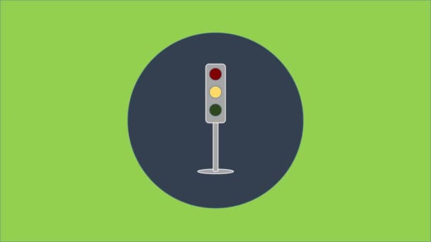 Trafik Işığı Görüntüsü — Stok video