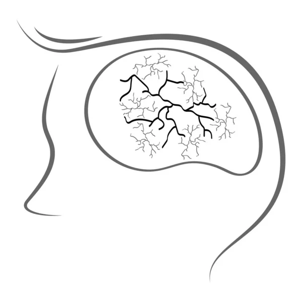 Este Cerebro Icono Vector Ilustración Diseño — Archivo Imágenes Vectoriales