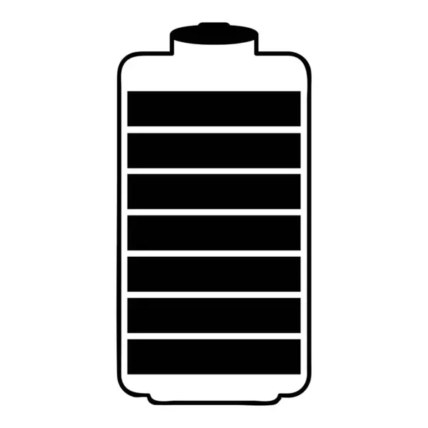 Jest Ikona Wektora Baterii Projekt Ilustracji — Wektor stockowy