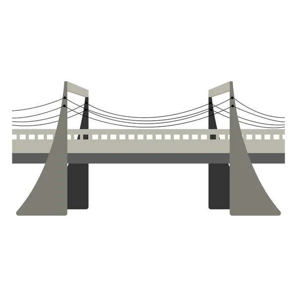 Este Puente Icono Vector Ilustración Diseño — Vector de stock