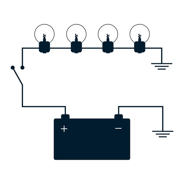 Toto Návrh Vektorové Ilustrace Elektrické Ikony — Stockový vektor